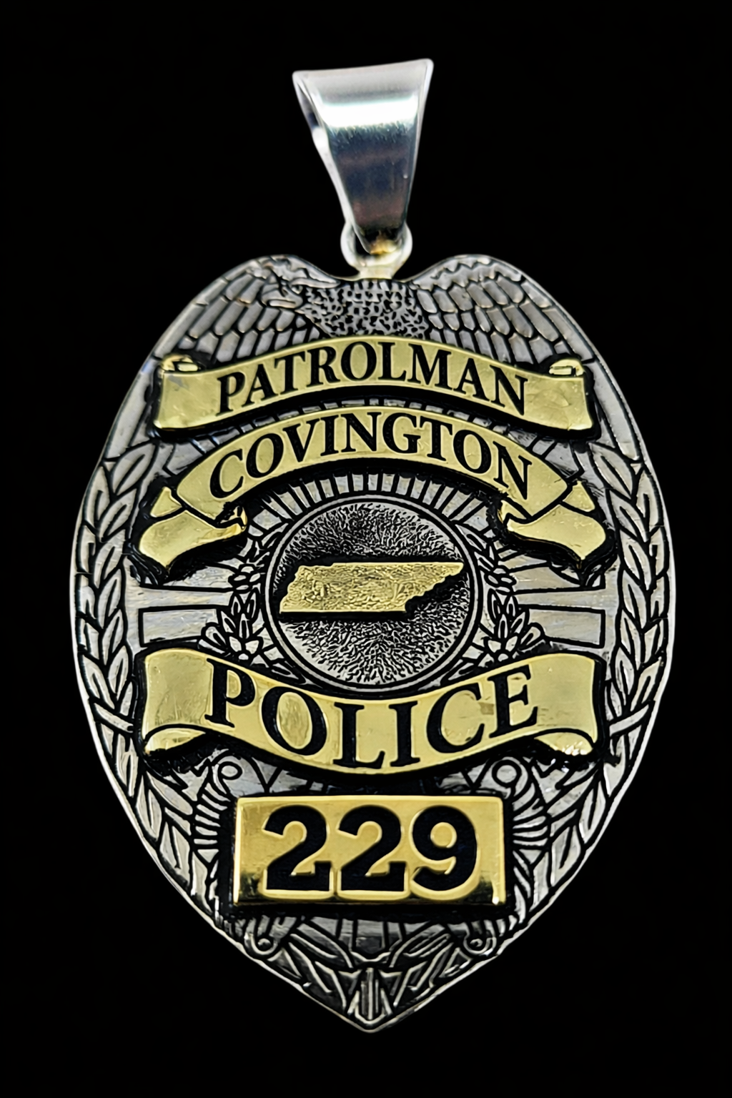 Custom Ribbon Police Custom Police Badge. Handmade. Any Shape, Any Lettering, Any State. 2 ...